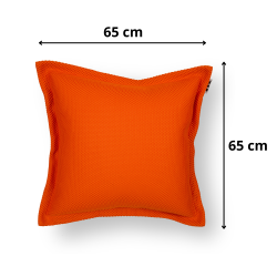Coussin piscine flottant 65x65 cm orange – billes incluses (à remplir) – intérieur / extérieur (CF6565-6-SET)
