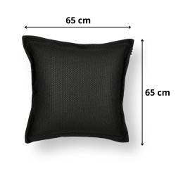 Coussin piscine flottant 65x65 cm noir – billes incluses (à remplir) – intérieur / extérieur (CF6565-7-SET)