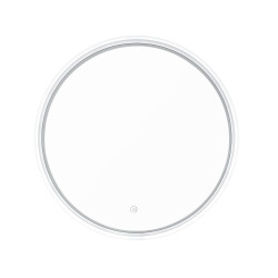 Miroir LED rond 60 cm avec capteur tactile et mémoire des réglages SAT (SATZFULED60)