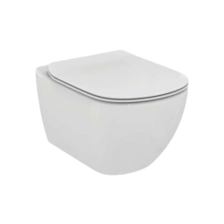 Pack WC Bâti-support autoportant DUOFIX + WC suspendu TESI AquaBlade sans bride + Abattant ultra-fin softclose + Plaque blanche