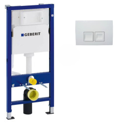 Pack Geberit  DuoFix 100 + Plaque de Commande Delta 35 Blanche (SETUP100-PRO2)