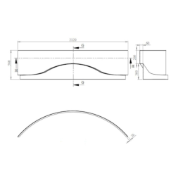  150 cm tablier pour baignoire Royale en acrylique, Blanc (ROP0NEW)