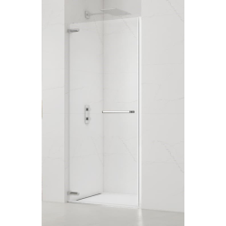  TGD NEW Porte de douche 90x200cm pivotante anticalcaire avec profilé chrome brillant (SATTGDO90NIKA)