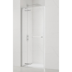  TGD NEW Porte de douche 90x200cm pivotante anticalcaire avec profilé chrome brillant (SATTGDN90NIKA)