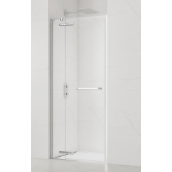 TGD NEW Porte de douche 100x200cm pivotante anticalcaire avec profilé chrome brillant (SATTGDN100NIKA)