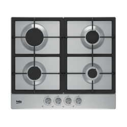 Plaque de cuisson à gaz en acier inoxydable, 4 zones (HIAG64225SX)