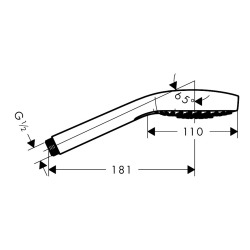 Croma E Douchette à main 1 jet EcoSmart, or (26815990)
