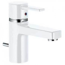 Kludi Zenta 382509175 Robinet mitigeur monocommande pour lavabo DN 10 Chrome/blanc
