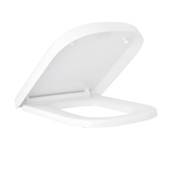 Grohe Euro Ceramic Abattant WC déclipsable Duroplast, charnières en acier inoxydable, blanc (G39331002)