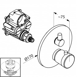  BALANCE - Mélangeur bain thermostatique (528300575)