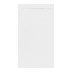 Swiss Aqua Technologies Fusion Receveur de douche 100x90cm en marbre coulé, blanc (SATFU10090BL)