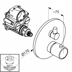  O-CEAN Mitigeur bain/douche encastré  (388300545)