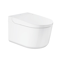  Pack WC Bâti-support autoportant Solido + WC lavant suspendu Sensia Alpine + Plaque chrome (SOLIDOSENSIA1)