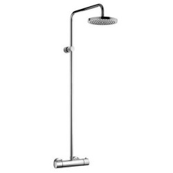 Système de douche, set de douche thermostatique, chrome