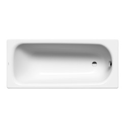180x80 cm Ensemble baignoire Saniform universelle + Pare baignoire pliable, 2 volets chrome + pieds (KW3751-SETP2)