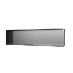 Timeless Niche de Douche à encastrer, Acier Inoxydable 304, 120x28x10cm, Chrome brossé