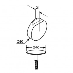  Set de finition, chrome (7106605-00)