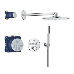 Precision SmartControl Set de douche encastrée avec façade thermostatique + Douche de tête 2 jets + Douchette (G34874000)