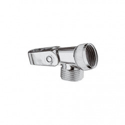 Support pour flexible avec charnière 1/2" Chrome