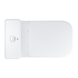  StartEdge Ceramic Ensemble WC à poser sans bride + Abattant avec frein de chute en Duroplast, blanc (G39814000)