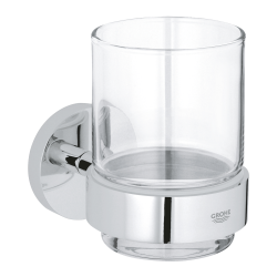 Start verre en cristal avec support mural et fixations cachées, chrome (G41194000)