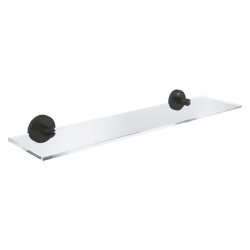 Start tablette porte-savon en verre 53 cm avec fixations cachées, noir mat (G412022430)