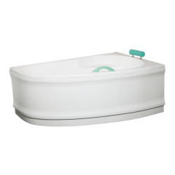 150 cm Laguna Luiza tablier de baignoire en acrylique, orientation droite, blanc (LUP1500P)