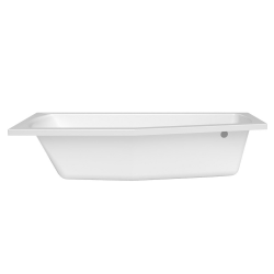Vanda II Baignoire rectangulaire, 170x70cm orientation gauche et droite, en acrylique, avec pieds, Blanc (CP21000000-SET)