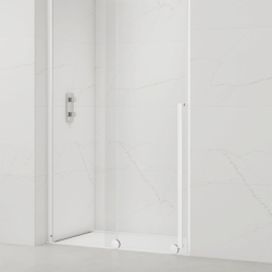  X-MOTION Porte de douche 120x200cm Coulissante, anticalcaire avec profilé blanc (SATBWIXM120NIKAB)