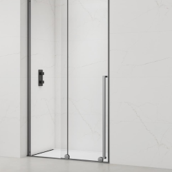  X-MOTION Porte de douche 110x200cm Coulissante, anticalcaire avec profilé Gun métal (SATBWIXM110NIKAGM)