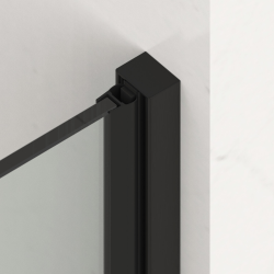  X-MOTION Porte de douche 140x200cm Coulissante, anticalcaire avec profilé Gun métal (SATBWIXM140NIKAGM)