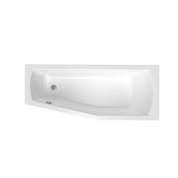 Laguna Aneta Baignoire bain douche asymétrique 160x70 cm acrylique positionnement droite, blanc (AN1600PPLUS)