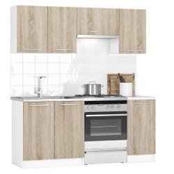 Oak Cuisine complète à assembler 1,8 m (KSETOAK)
