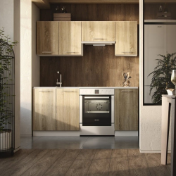 Oak Cuisine complète à assembler 1,8 m (KSETOAK)