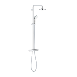 Vitalio Start System 160 Colonne de douche avec mitigeur thermostatique + douche de tête + douchette à main, chrome (G26832000)