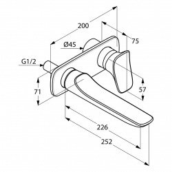 AMBA - Mitgeur lavabo encastré (532450575)