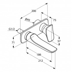 Amba -Finition Mitigeur lavabo  (532440575)