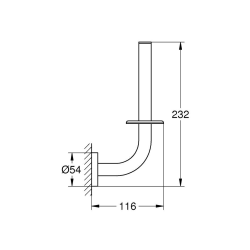  Start support rouleau de papier toilette, inox (G41186DC0)