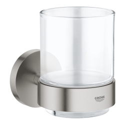 Start verre en cristal avec support, inox (G41194DC0)