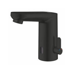 Get robinet électronique infrarouge 6V pour lavabo avec mélangeur, noir mat (G363662432)