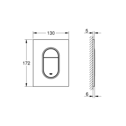 Arena Cosmopolitan wall plate S