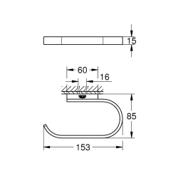 Selection Toilet Paper Holder w/o cover
