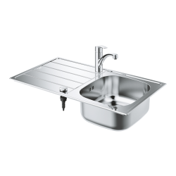  Eurosmart set évier à encastrer + mitigeur cuisine, inox (G31565SD1)