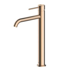 Aurum mitigeur lavabo 30,8 cm à levier, sans vidage en acier inoxydable, or rose brossé (SATBAUR285BRG)