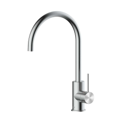 Aurum mitigeur cuisine sur pied 36,3 cm avec bras pivotant, acier inoxydable (SATBAUR280NRZ)