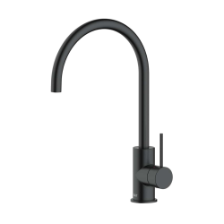Aurum mitigeur de cuisine 36,3 cm à levier avec bras pivotant, noir mat (SATBAUR280C)