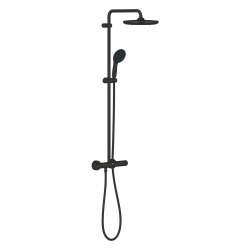 Vitalio Start System 250 colonne de douche avec thermostatique + douchette à main 2 jets + douche de tête, noir mat (G266772431)