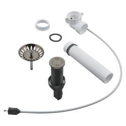 Waste set sink with push-excenter
