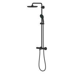 Vitalio Start System 250 colonne de douche thermostatique + douche de tête + douchette 2 jets, noir mat (G266782431)