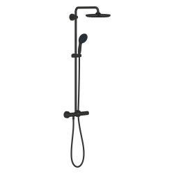 Vitalio Start System 250 colonne de douche thermostatique + douche de tête + douchette 2 jets, noir mat (G266782431)